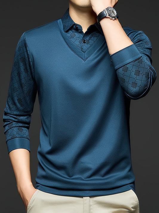 Brave Valvet Men’s Premium Full-Sleeve Textured Polo T-Shirt – 2026✨