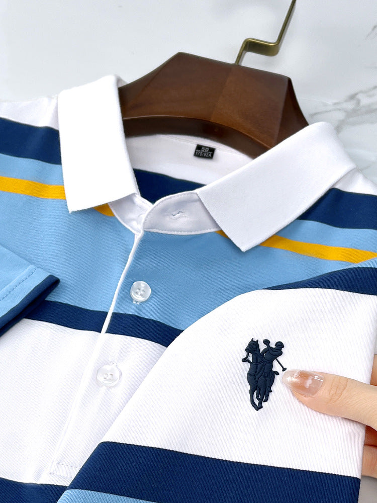 Fulana ya Polo ya Wanaume wa Biashara – Ubunifu na Faraja ✨