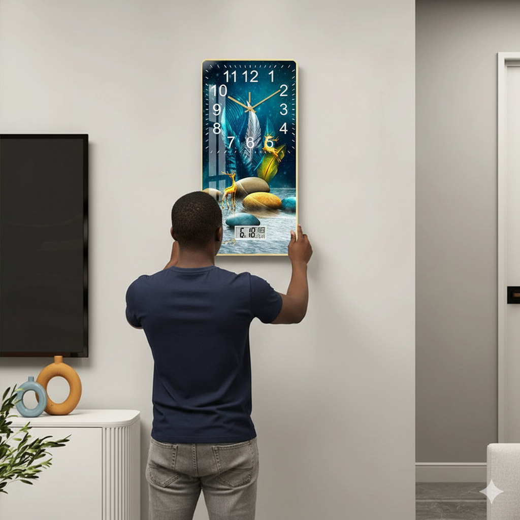 Aurora Wall Clock – Modern Art Timepiece 🕰