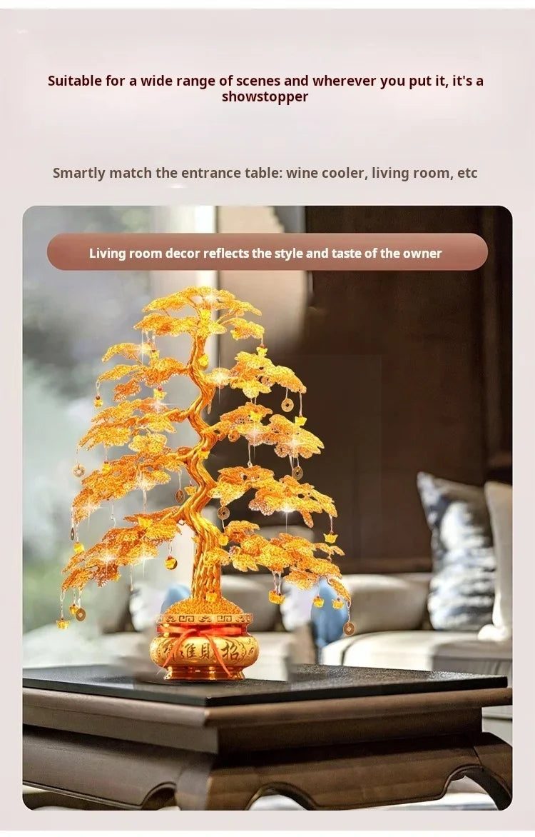 Feng Shui Fortune Tree – Luxury Gold Decoration 💛🧧