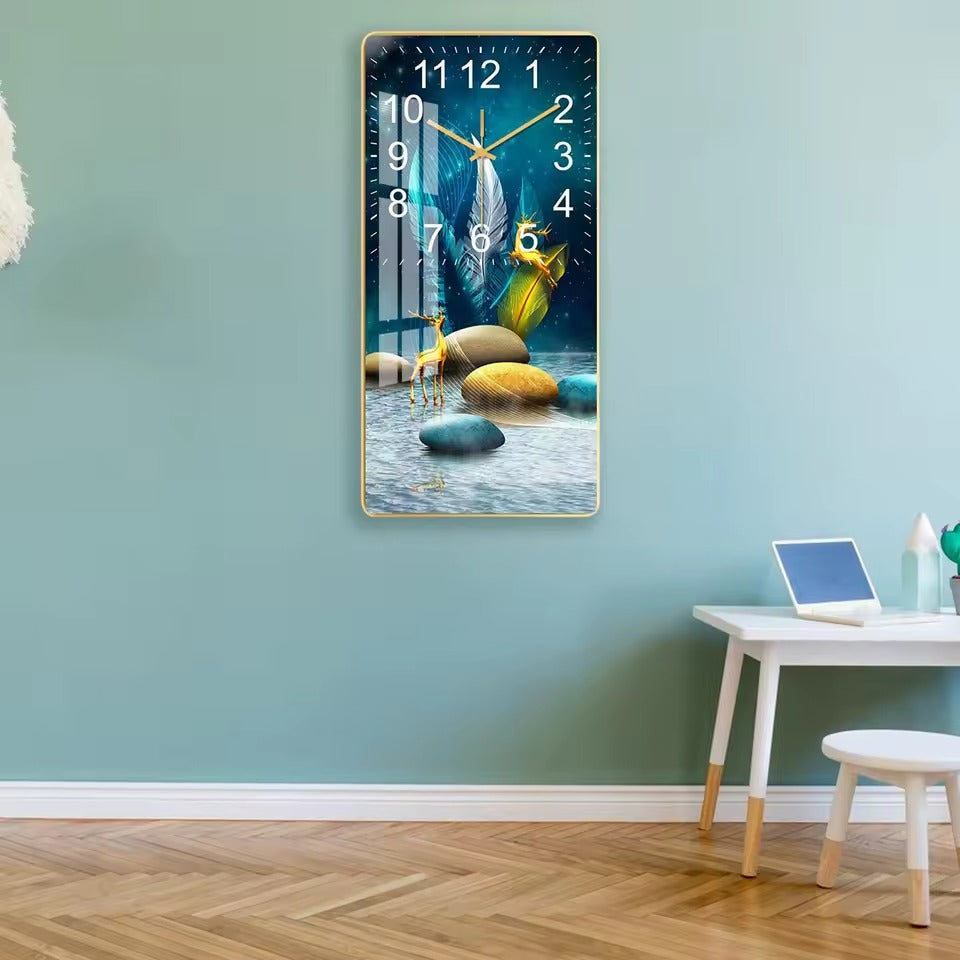 Aurora Wall Clock – Modern Art Timepiece 🕰