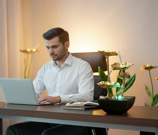 Fontaine Zen Lotus LED d’Intérieur Design 2026💛🧧